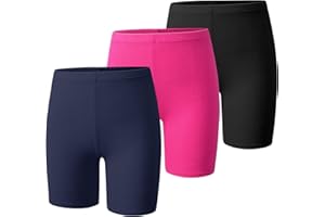 BOOPH Girls Volleyball Bike Shorts Toddler Kids Athletic Cartwheel Dance Compression Shorts 3 Pack