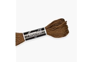 Premium Embroidery Thread Luca-S, 100% Giza Cotton, Oeko TEX Certified Stranded Cotton - 479 / DMC 938 / Anchor 359