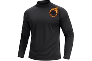 TACVASEN Men's Thermal Shirt Turtle Neck Fleece Lined Long Sleeve Undershirt Athletic Base Layer Winter Workout Tops