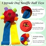 CIIVURR Snuffle Ball for Dogs Interactive Puzzle Feeder Red Rainbow view 3