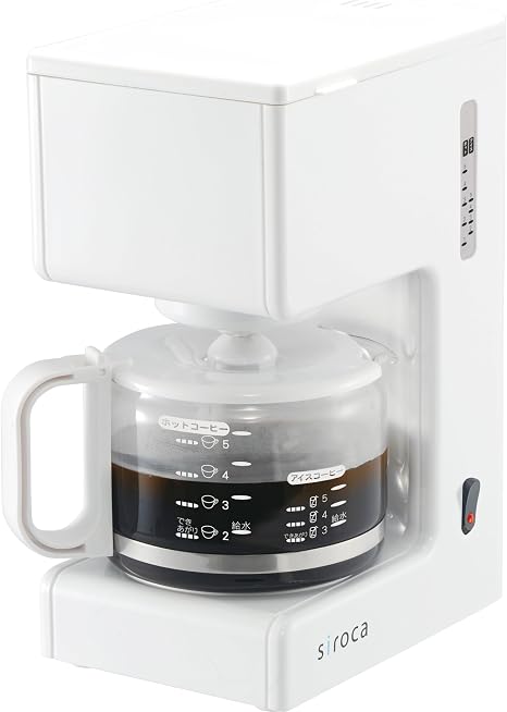 Amazon Siroca シャワードリップ式コーヒーメーカー 約1 5カップ ホワイト Scm 501wh オークセール Aucsale コーヒーメーカー 通販