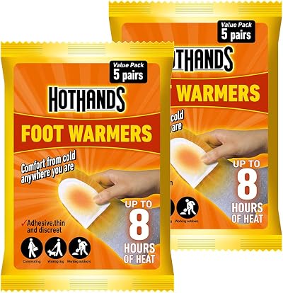 HotHands Foot Valve Pack of 5 - Instant Foot Warmers Adhesive Socks