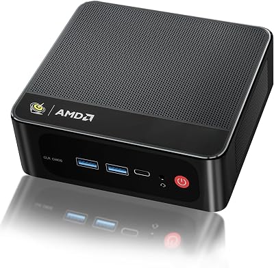Beelink SER5 Mini PC,AMD Ryzen 5 5500U(6C/12T,up to 4.0 GHz),Mini Computer 16GB DDR4 RAM 500GB M.2 2280 SSD Graphics 7core 1800MHz,Support 4K Triple Display/HDMI+DP+Type-C/Wifi6/BT5.4,Auto Power On