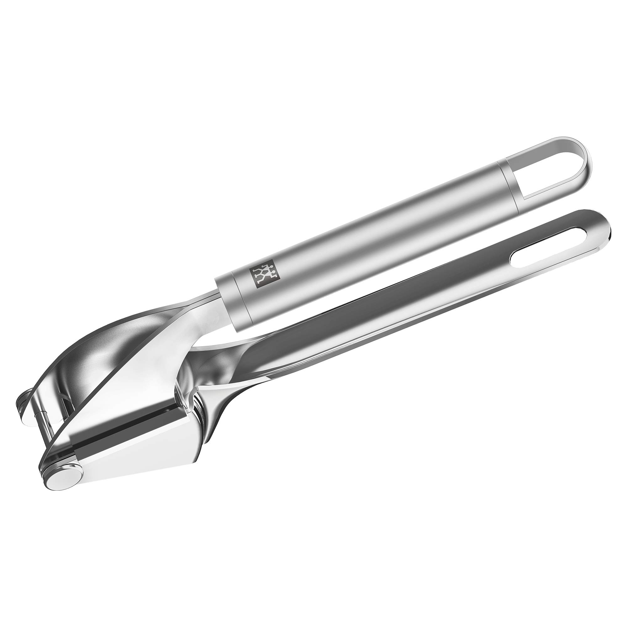 ZWILLING Pro Bone Garlic Press, Length: 20 cm, Stainless Steel, Ergonomically Shaped Handle, Silver