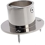 Decking Rope Post Fitting-Rope Cup End Chrome Upto 24mm