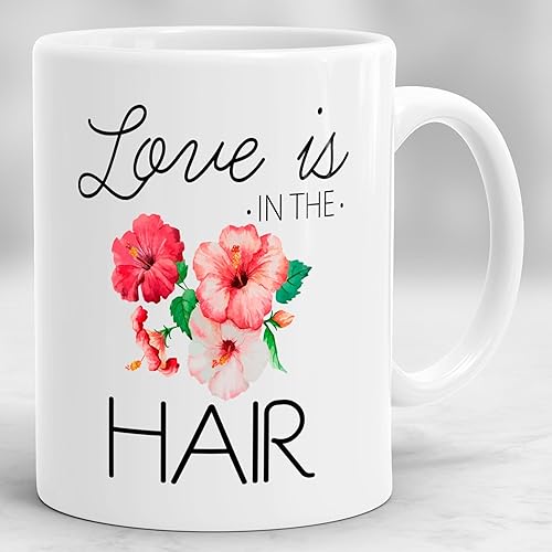 Amazon Com Love Is In The Hair Mug Hairdresser Gift Hair