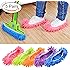 Lanting Dusting Mop Slippers, 5 Pairs Microfiber Sweeping Slippers House Floor Polishing Slippers Dusting Cleaning Foot Socks Shoes