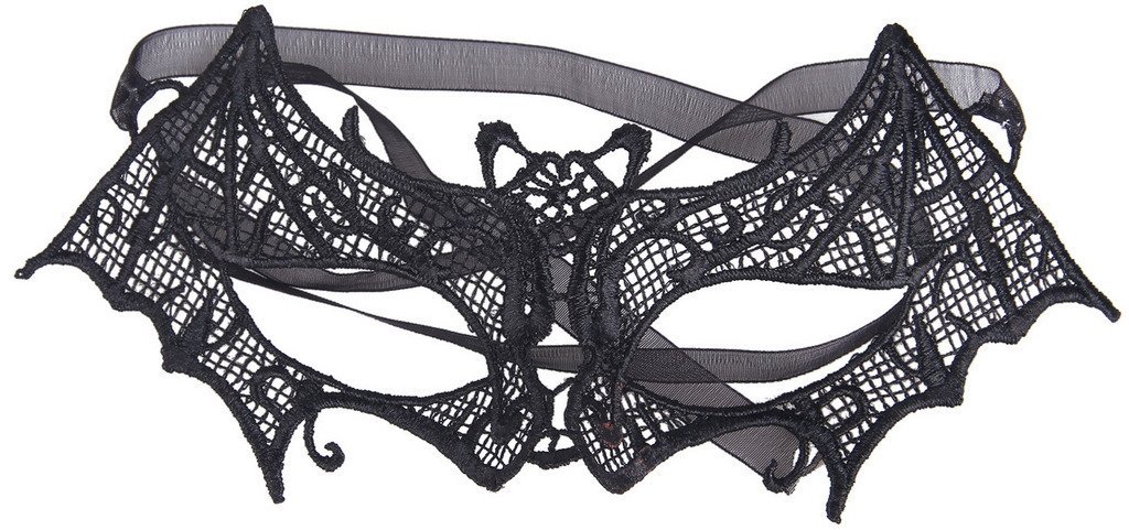 Lukis Lace Mask Mysterious Venetian Eye Mask Lolita Club for Halloween Party Fancy Dress (Bat)