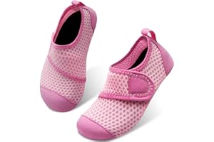 Scurtain Kids Toddler Water Shoes Barefoot Quick-Dry Aqua Socks for Boys Girls Baby with Non-Slip Rubber Sole
