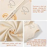 PewinGo Baby Sleeping Bag 0.5 Tog 0-6 Mths 2 Pack 100% Cotton Beige view 3