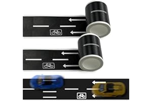 EKIND Lot de 2 rouleaux de ruban adhésif pour chemin de fer, 5,8 m x 5,1 cm, convient pour cultiver l'imagination des enfants