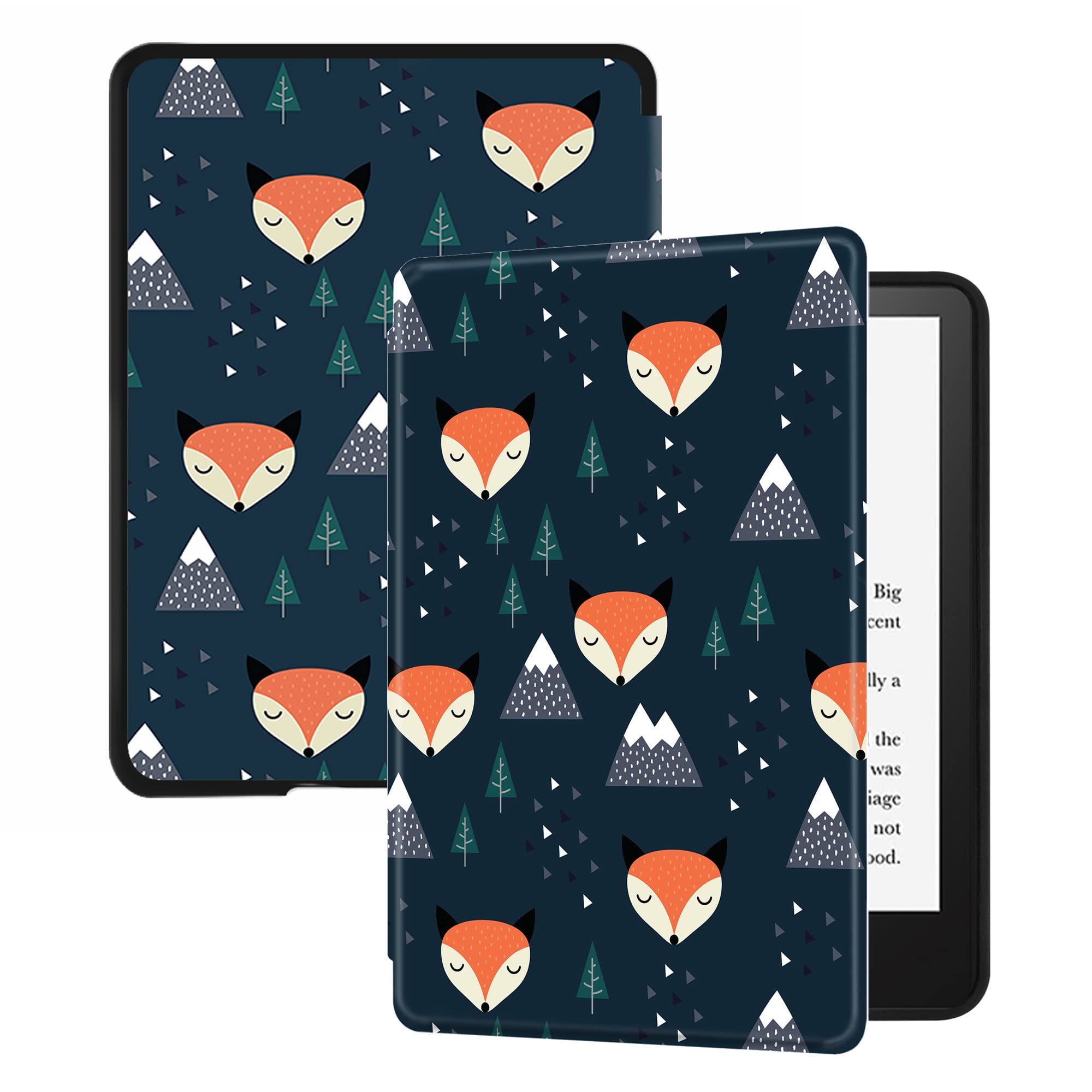 Huasiru Case for All-New Kindle Paperwhite with 6.8" Display (11th Gen-2021 Release Only - Will Not fit Prior Generation Kindle Devices) with Auto Wake/Sleep, Fox — image 1