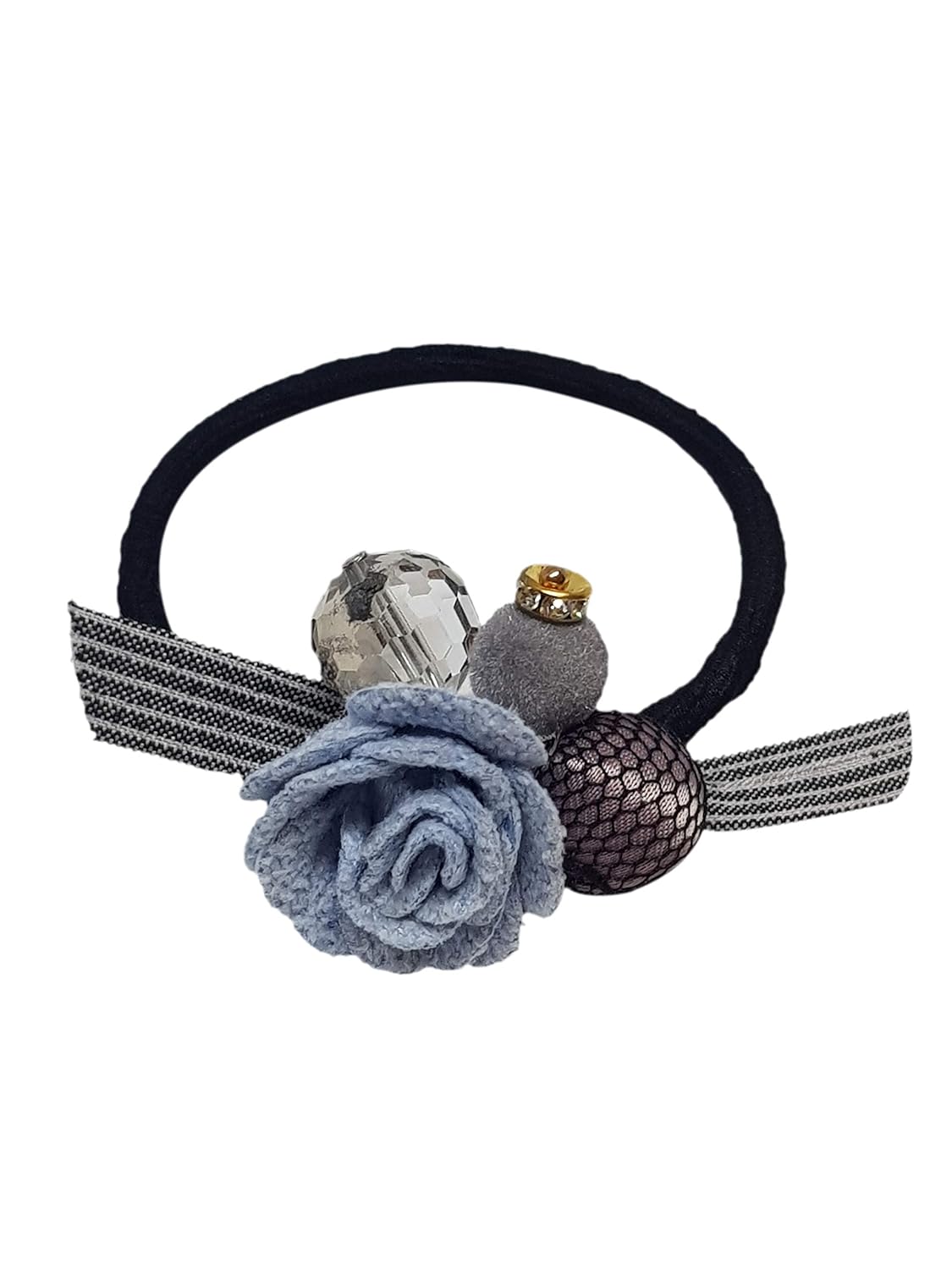 Buy Visual Echoes Hand Made Expandable Rubber Hair Bands Stretch
