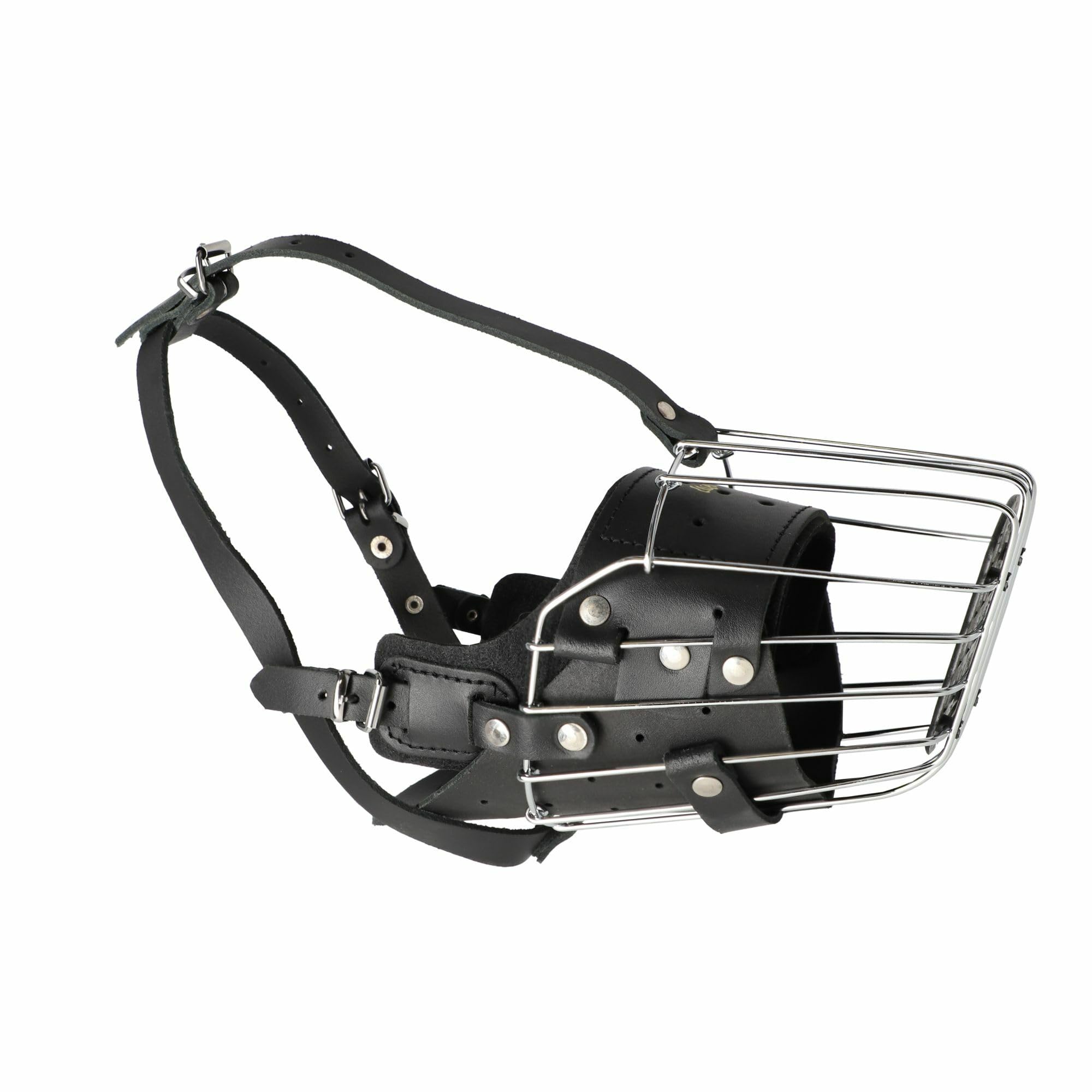 Dingo Professional Metal Muzzle Reinforced for Muzzle Work and Dog Attack Great Protection 14157