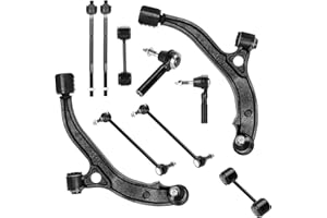 ILONPA Front Lower Control Arms w/Ball Joints Sway Bar End Links Tie Rod Ends Suspension Kit for 2001-2007 Town & Country/Dodge Caravan/Dodge Grand Caravan, 2001-2003 Voyager (10PCs)