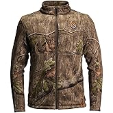 ScentLok Ridge Midweight Hunting Jacket for Men - Carbon Alloy Odor Control, Water Repellent, Quiet Fleece-Lined Camo Jacket