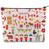 WZMPA Kosmetiktasche Mit Kanada-Motiv – 23 X 17 Cm, Wasserdicht, Reißverschluss, Geschenk Für Reisefans