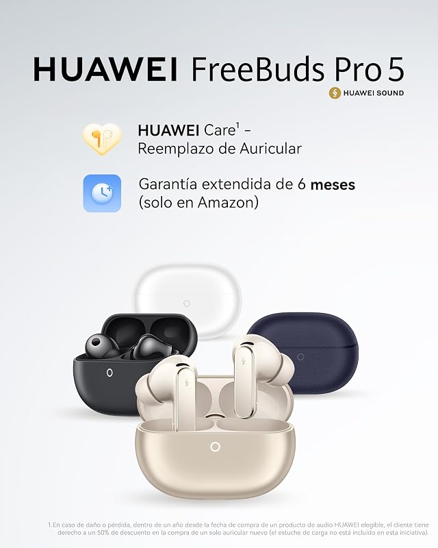 FreeBuds Pro 5 Auriculares Inalámbricos Bluetooth, Gris