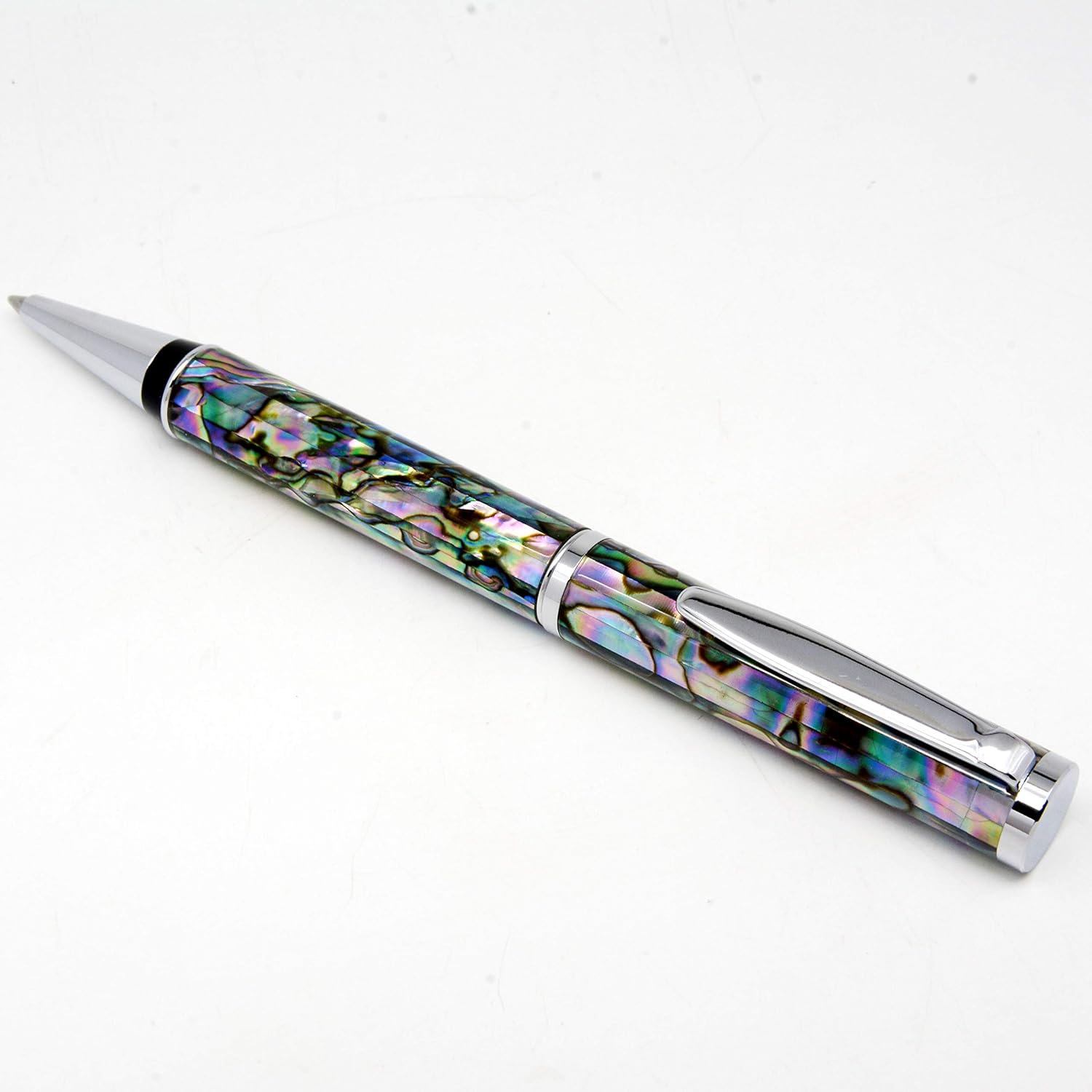 LACHIEVA LUX Luxury Handcrafted Abalone Shell Ballpoint Pen with German P900M Refill, Elegant Gift for Men & Women - Image 4