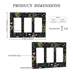 Vintage Black Herbs Floral Botanical Darkground 3