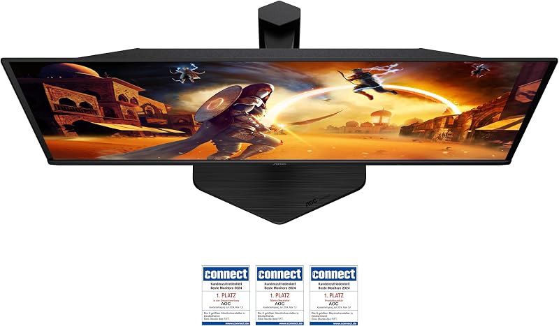 Q27G4SDR 27 Zoll WQHD USB Hub Gaming Monitor, 360Hz, QD-OLED Panel, 0.03ms GtG, HDR400 TrueBlack, G-Sync Compatible, Höhenverstellung,(2560x1440 HDMI 2X 2.1 DP 1x 1.4) Schwarz