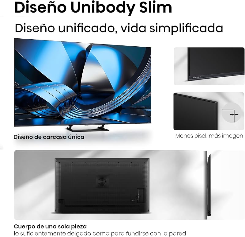 75U7SE - Smart TV MiniLED 75 polegadas, Hi-QLED MiniLED, Modo de Jogo nativo a 144 Hz, Subwoofer integrado, Motor de IA Hi-View, IMAX Melhorado, Modo Cineasta, Dolby Vision IQ, HDR 10+ Adaptativo