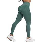 ROAD TO RESHAPE Women's Compression Workout Leggings, High Waisted Tummy Control, Scrunch Butt, No Front Seam