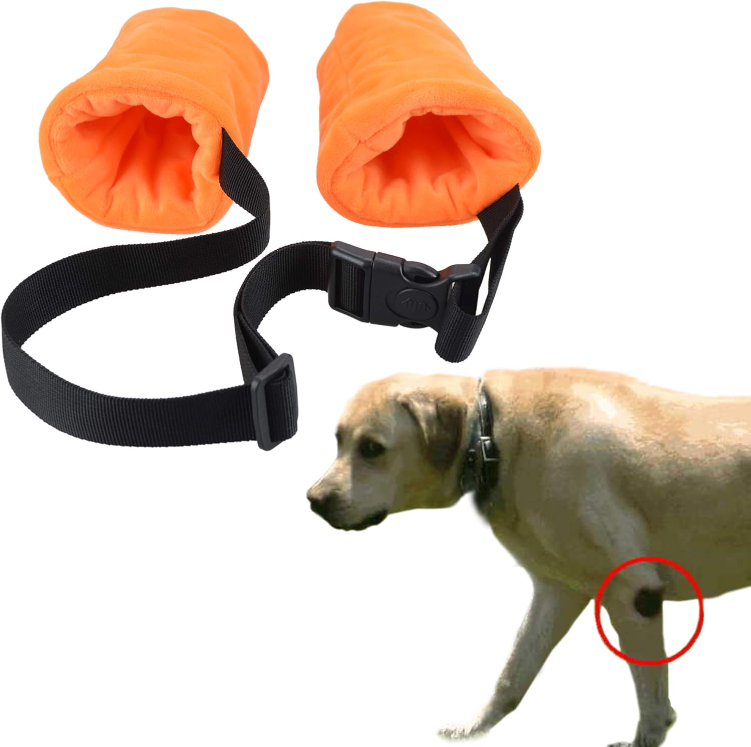 YUYUSO Dog Elbow Protector Fleece Elbow Sleeves with Cotton Pad for Dogs Prevent Injury Amazon