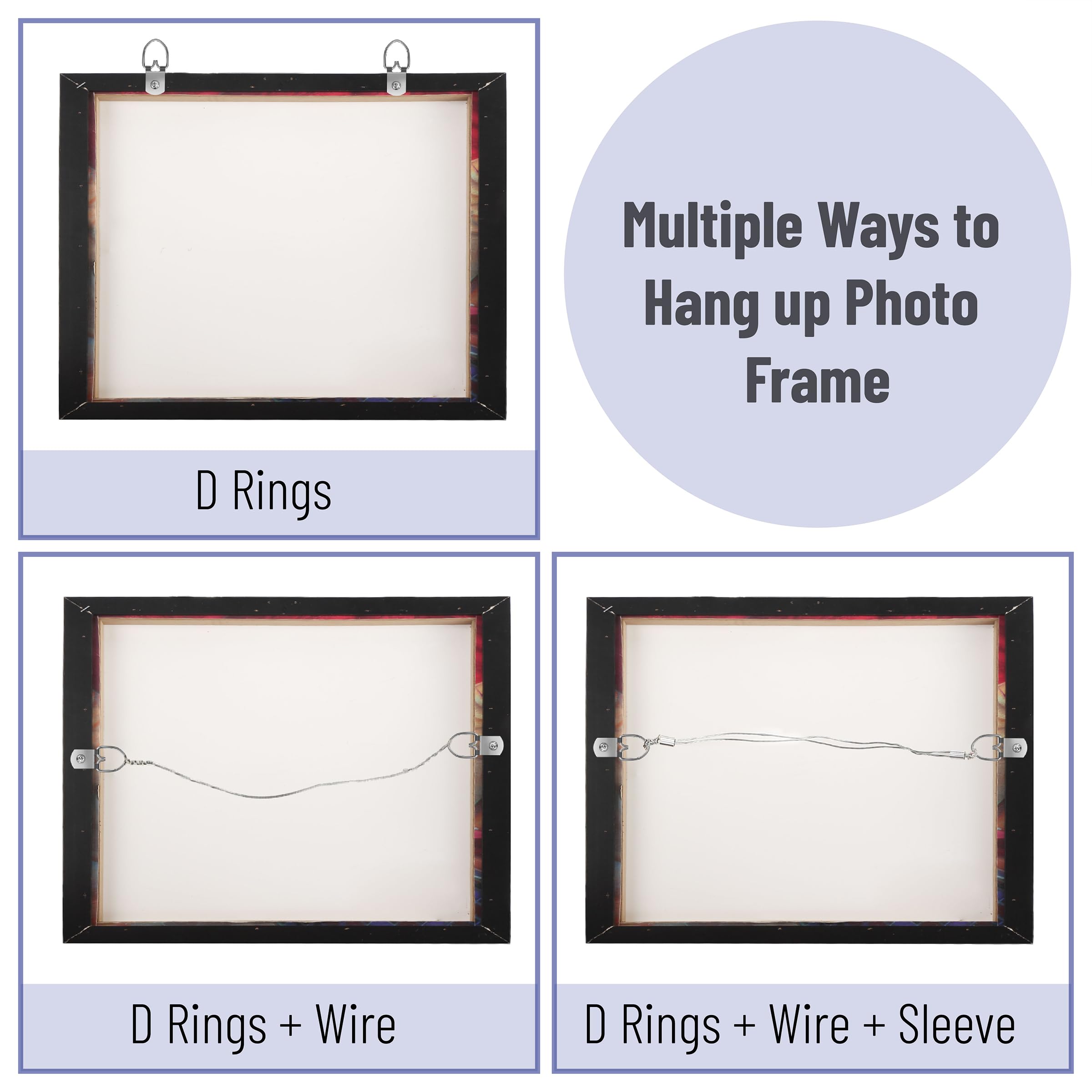 Mr. Pen- Picture Hanging Wire Kit, 100Ft Picture Wire Hanging, D Rings Picture Hanging, Picture Frame Hanging Kit, Picture Frame Wire, Wall Hanging Kit, Wire for Hanging Pictures, Painting Hanging Kit