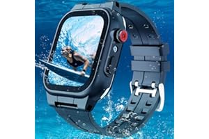 MIZUSUPI for Waterproof Apple Watch Case 45mm 44mm 42mm 41mm 40mm 38mm,IP68 Waterproof with Band and Screen Protector for Apple Watch Series 10 9 8 7 6 5 4 3 2 SE SE2, Full Body Rugged Protective Case