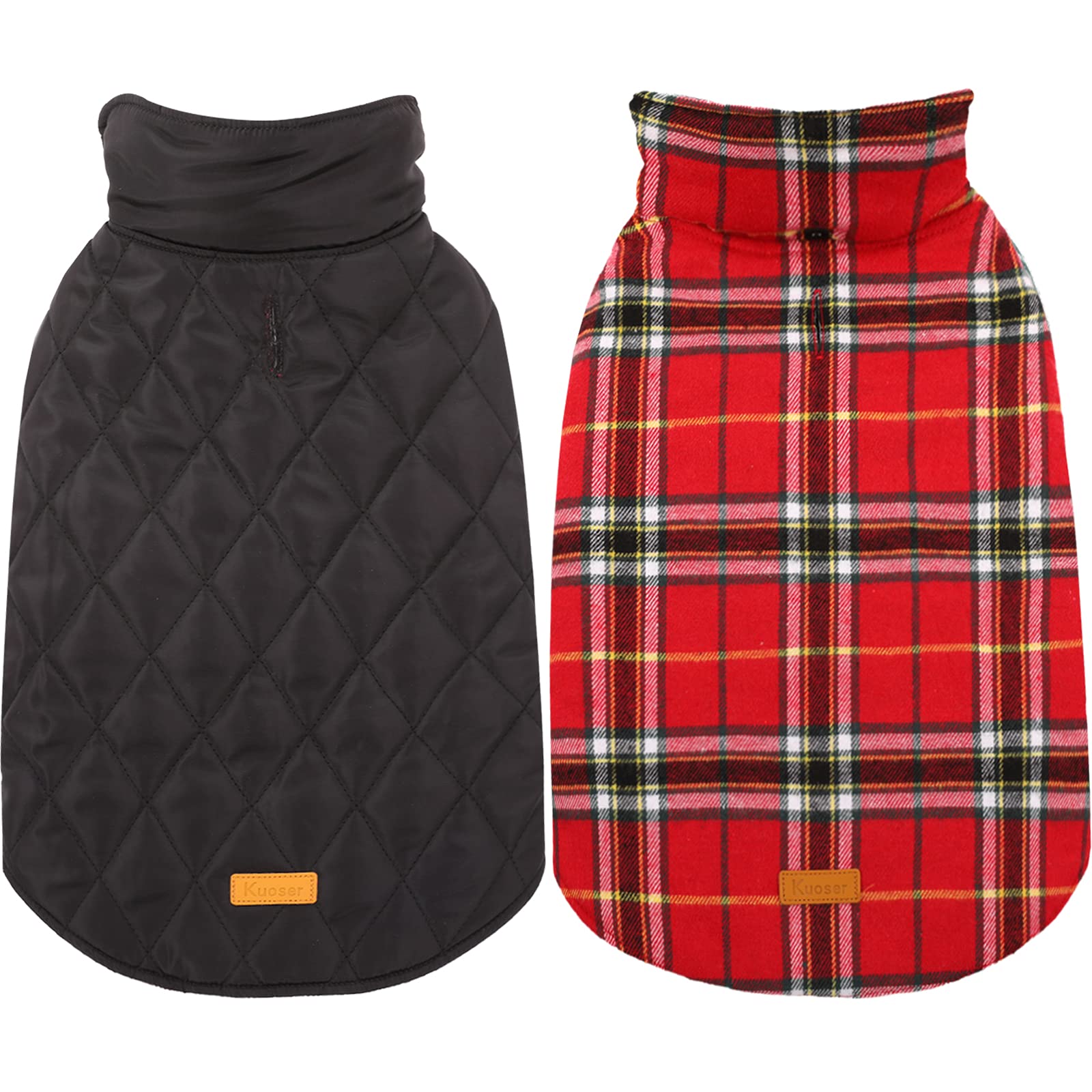 Kuoser Warm Dog Coat, Waterproof Dog Jacket for