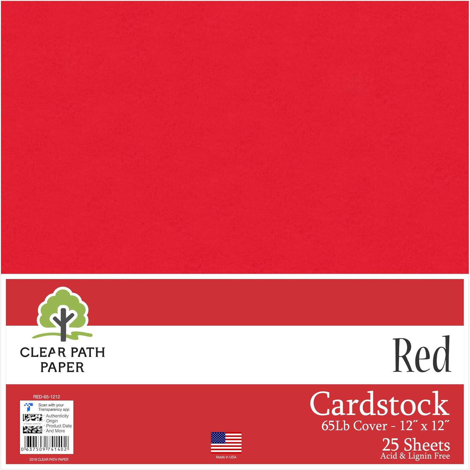 Red Cardstock 12 x 12 inch 65Lb Cover 25 Sheets Amazon.co.uk