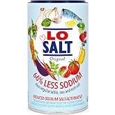 LOSALT Reduced Sodium Salt &ndash; Original Non‑Iodized, 350g Tub (1 Pack) | Great Tasting Salt Alternative/Substitute with 66% less sodium