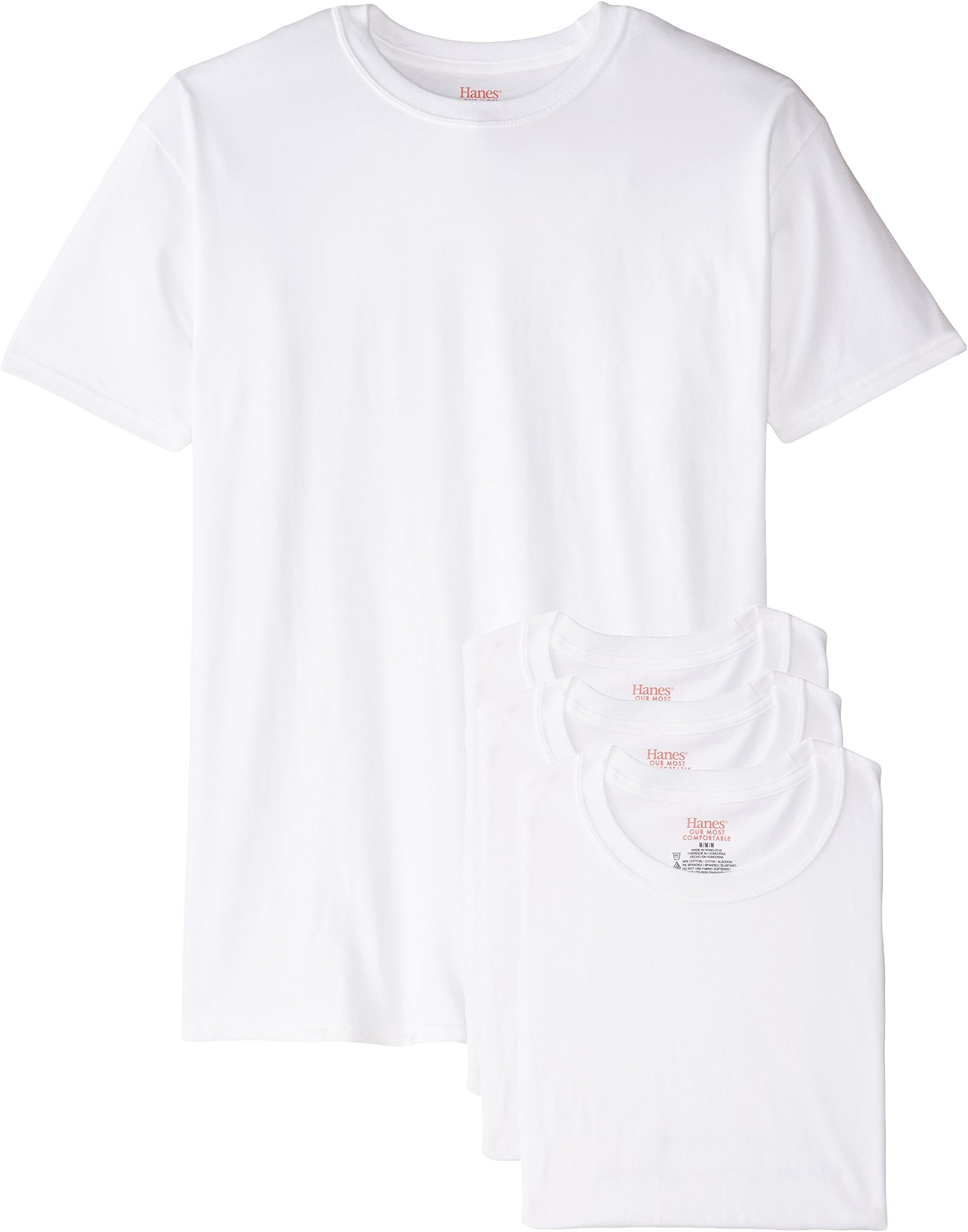 Hanes Ultimate Men's 4-Pack Stretch Crew