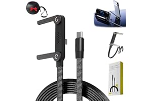 2-in-1 Invisible Holder Charger Cable – 240W Fast Charging Cord with Built-in Phone Stand,Charger USB C for iPhone 15-17 (1*S