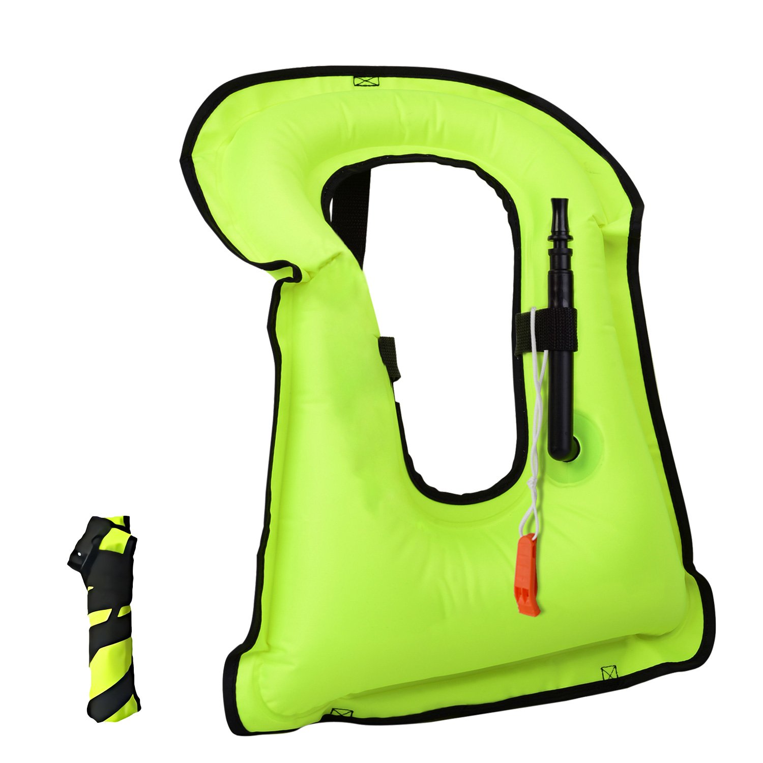 barsone Snorkel Vest Portable Inflatable Life Vest Safety Jackets for Adults