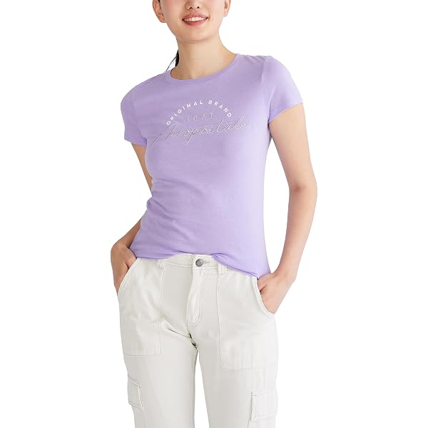 Aeropostale Women's Aero Short Sleeve Graphic Tee - 'Shine' Design With Glitter Foil Logo - View #8
