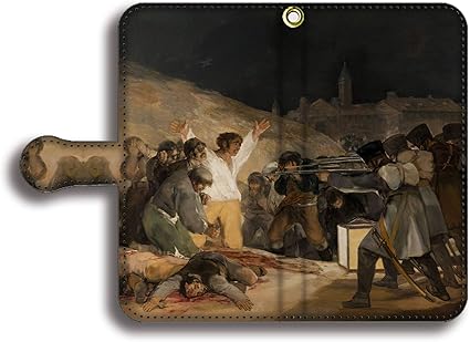 Amazon Co Jp 手帳型 Android S スマホケース 世界の名画 ゴヤ ロマン主義 絵画 アート美術 Iphone マドリード 1808年5月3日 家電 カメラ