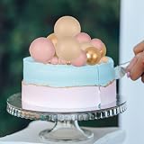 Gyufise 30Pcs Ball Cake Toppers Colorful Pearl Round Picks Apricot Gold Brown view 8