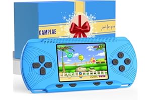 G-RECREATER G-RECREATER Handheld Games for Kids, Handheld Game Console 3" HD Screen Built in 258 Video Game Console Handheld Video Games for Kids Portable Hand Held Gaming Console Christmas Blue for Kids