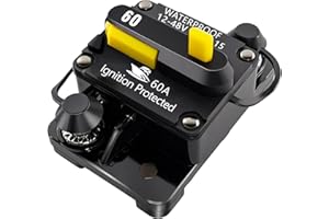1865115 MKR-27 Circuit Breaker 60 Amp, Replace for All Minn Kota 12V/24V/36V/48V Electric Trolling Motors, Waterproof and Saf