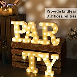 HXWEIYE Light Up Letters P, LED Marquee Letters