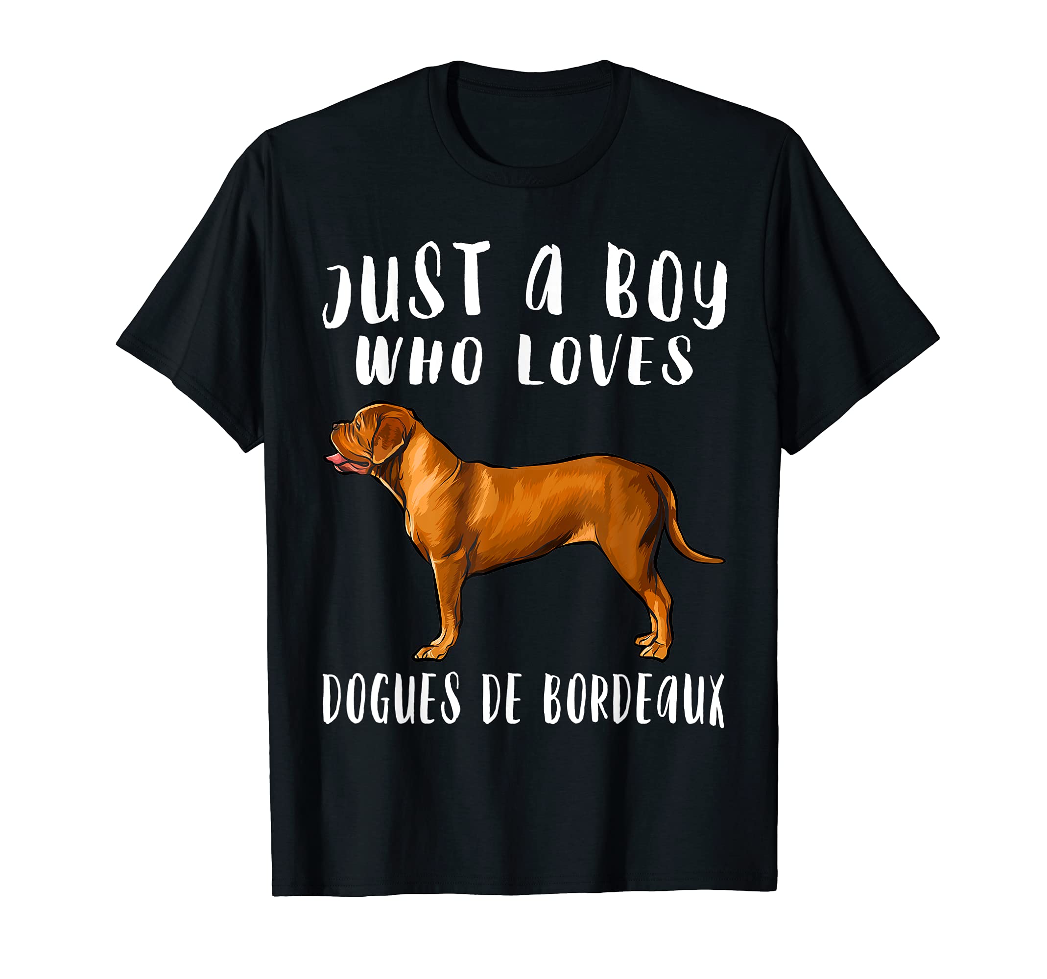 Im Just A Boy Who Loves Dogues de Bordeaux Dog Lover T-Shirt