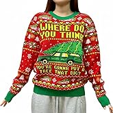 MorgaLithon Ugly Christmas Sweater 2025 – Knitted Sweater – Xmas Ugly Sweatshirt – Gifts for Christmas