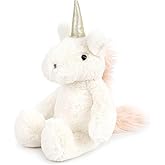 MON AMI Shyla The Unicorn Stuffed Animal | 11-Inch Soft White Plush for Cuddling, Collecting & Gifting | Room Decor & Magical Companion | Adorable Huggable Plush for All Ages