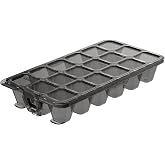 Zyliss Classic Ice Cube Tray &ndash; Spill-Proof Watertight Ice Tray with Sealed Cover, Makes 18 Ice Cubes at 1.2", Stackable, Dishwasher Safe, Swiss Design, 5-Year Guarantee