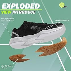ASHION Pickleball Shoes for Men Tennis Racquetball