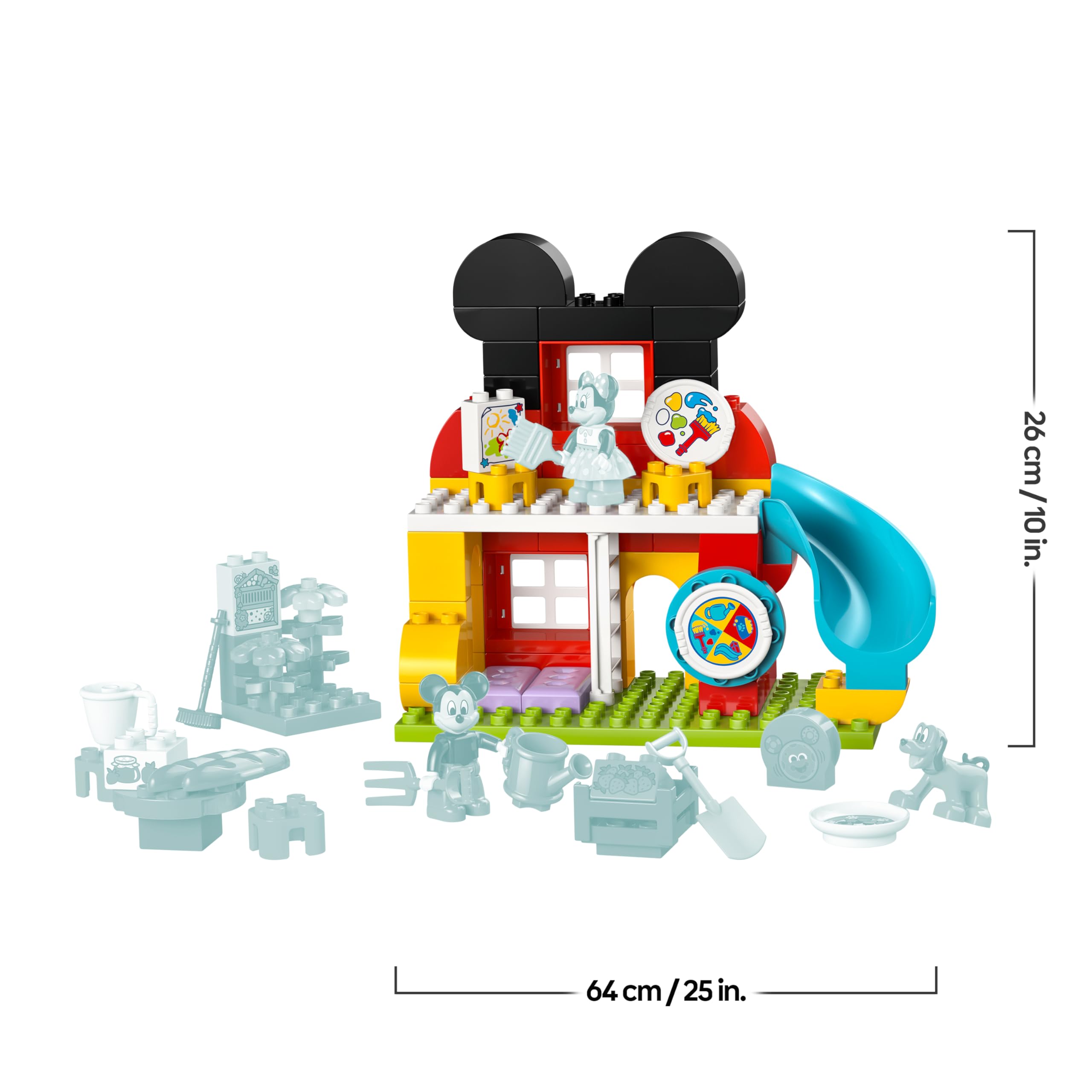 LEGO DUPLO | Micky Maus Wunderhaus mit Minnie und Pluto - Pädagogisches Feinmotorik Spielzeug für Kleinkinder - inkl. 3 Figuren & Toodles - Geschenk für Jungen & Mädchen ab 2 Jahren - 10465 7