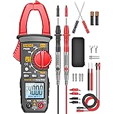ANENG Digital Clamp Meter,Multimeter Tester,600A AC/DC Current,Voltage,NCV | 4000 Count Amp Voltmeter Measure AC/DC Voltage,Capacitance,Resistance,Diodes,Continuity,Frequency,Backlight Electrical Tools