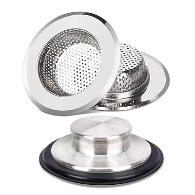 Buy Vanwood 2 Pack Kitchen Sink Strainers 1 Pack Anti Clogging Kitchen Sink Stopper Stainless Steel Garbage Disposal Sink Plug For Most Standard 3 1 2 Inch Drain Keep Water Or Filtration Online In Indonesia B08mv4bfc9